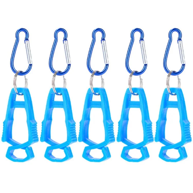 5Pcs Outdoor Multifunctional Anti-Lost Glove Clip Gourd Buckle 8-shaped Clips