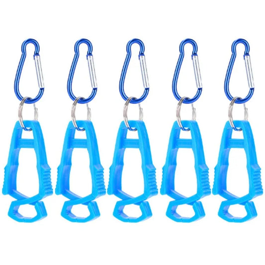 5Pcs Outdoor Multifunctional Anti-Lost Glove Clip Gourd Buckle 8-shaped Clips