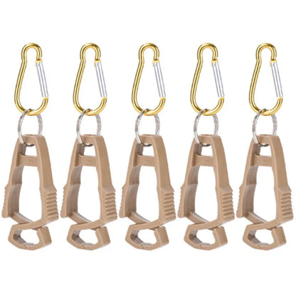 5Pcs Outdoor Multifunctional Anti-Lost Glove Clip Gourd Buckle 8-shaped Clips