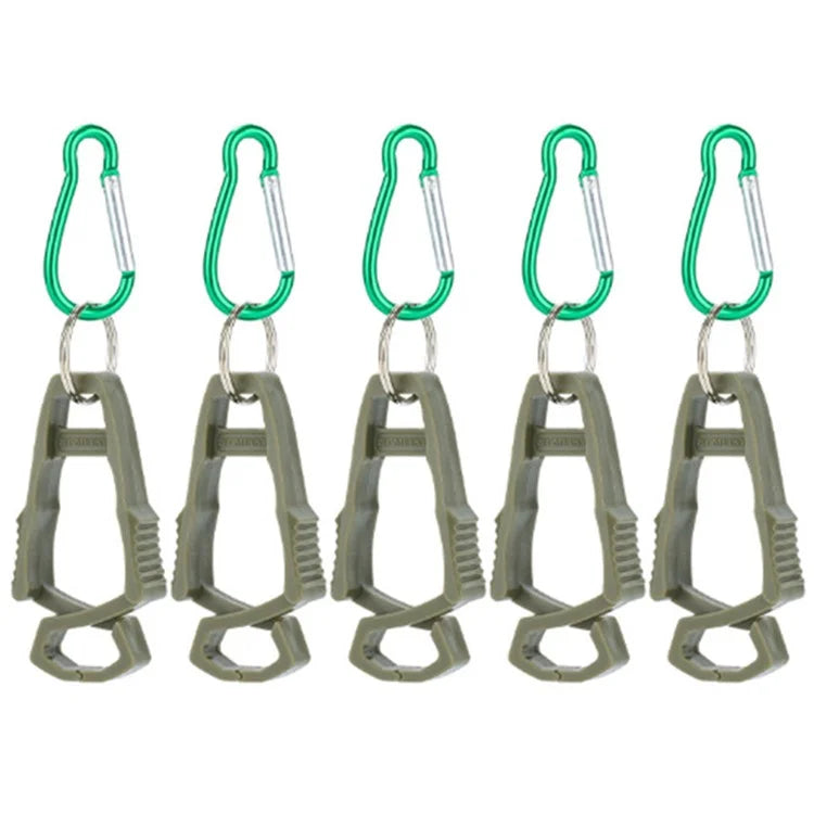 5Pcs Outdoor Multifunctional Anti-Lost Glove Clip Gourd Buckle 8-shaped Clips