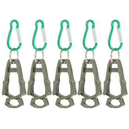 5Pcs Outdoor Multifunctional Anti-Lost Glove Clip Gourd Buckle 8-shaped Clips