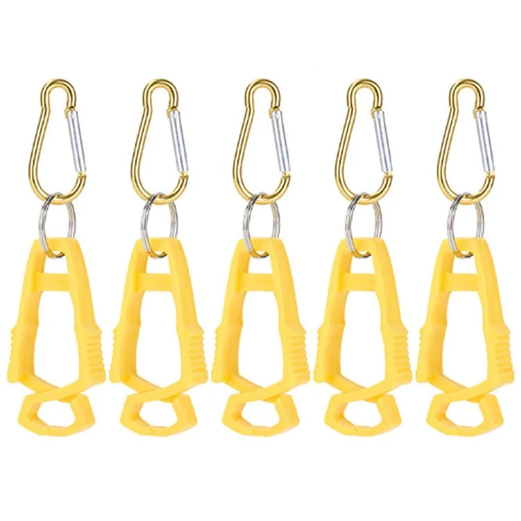 5Pcs Outdoor Multifunctional Anti-Lost Glove Clip Gourd Buckle 8-shaped Clips