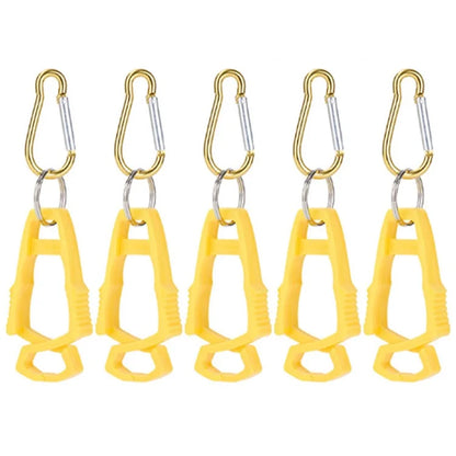 5Pcs Outdoor Multifunctional Anti-Lost Glove Clip Gourd Buckle 8-shaped Clips