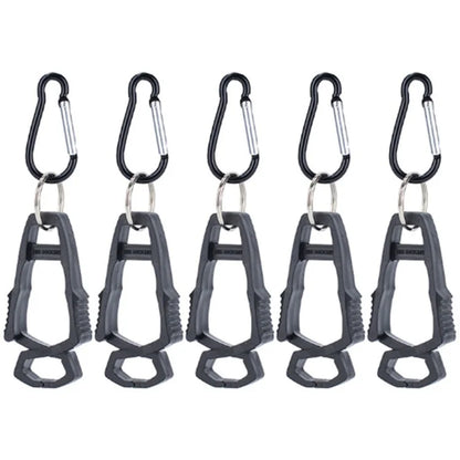 5Pcs Outdoor Multifunctional Anti-Lost Glove Clip Gourd Buckle 8-shaped Clips