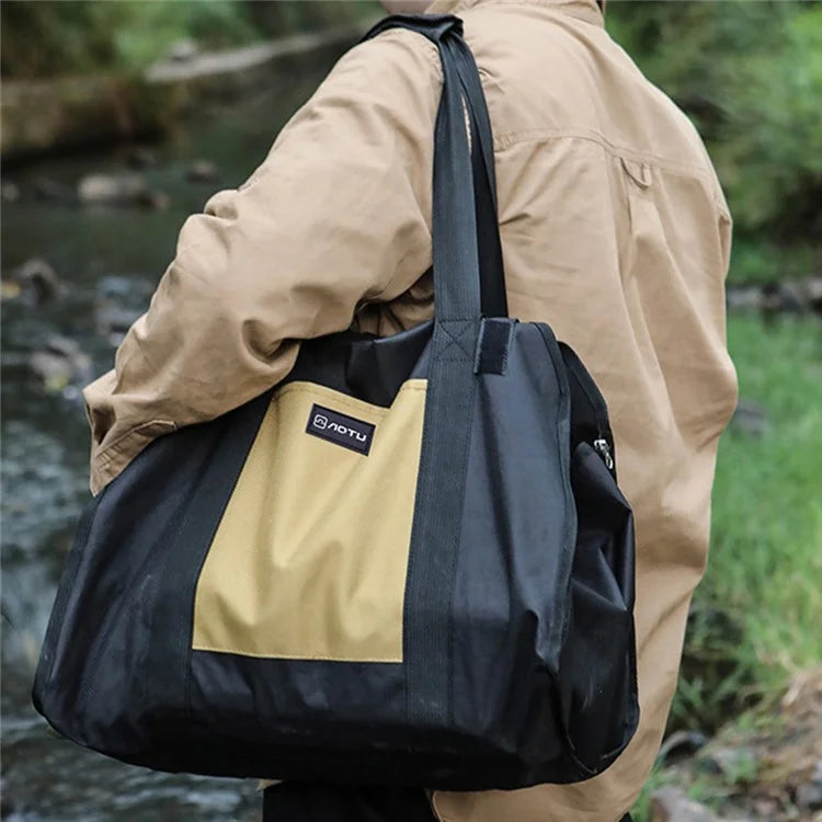 AOTU AT6550 Log Carrier Bag Oxford Cloth Tote Bag Picnic Utensil Storage Handbag for Hiking Camping