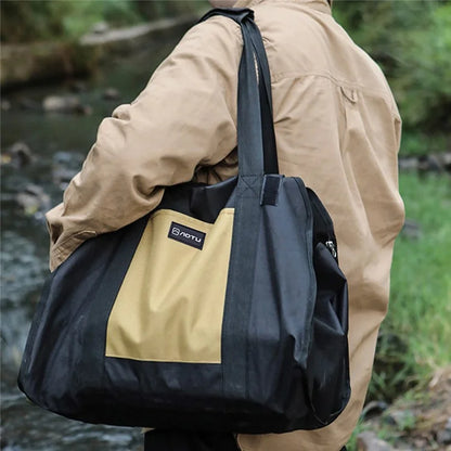 AOTU AT6550 Log Carrier Bag Oxford Cloth Tote Bag Picnic Utensil Storage Handbag for Hiking Camping