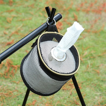 AOTU AT6948 Outdoor Camping Tissue Box Roll Paper Holder Mesh Storage Bag for Toilet Paper