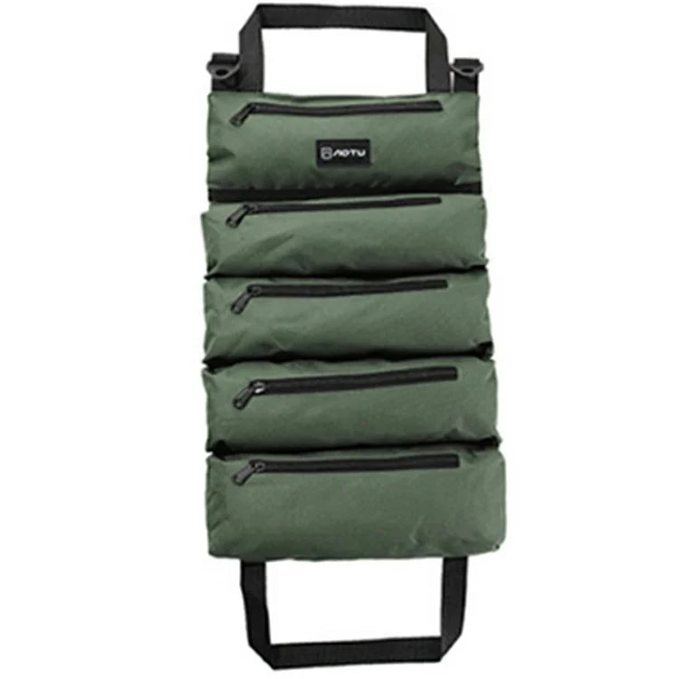 AOTU AT6944 Camping Tool Roll Bag Oxford Cloth Tools Organizer Roll Up Storage Pouch