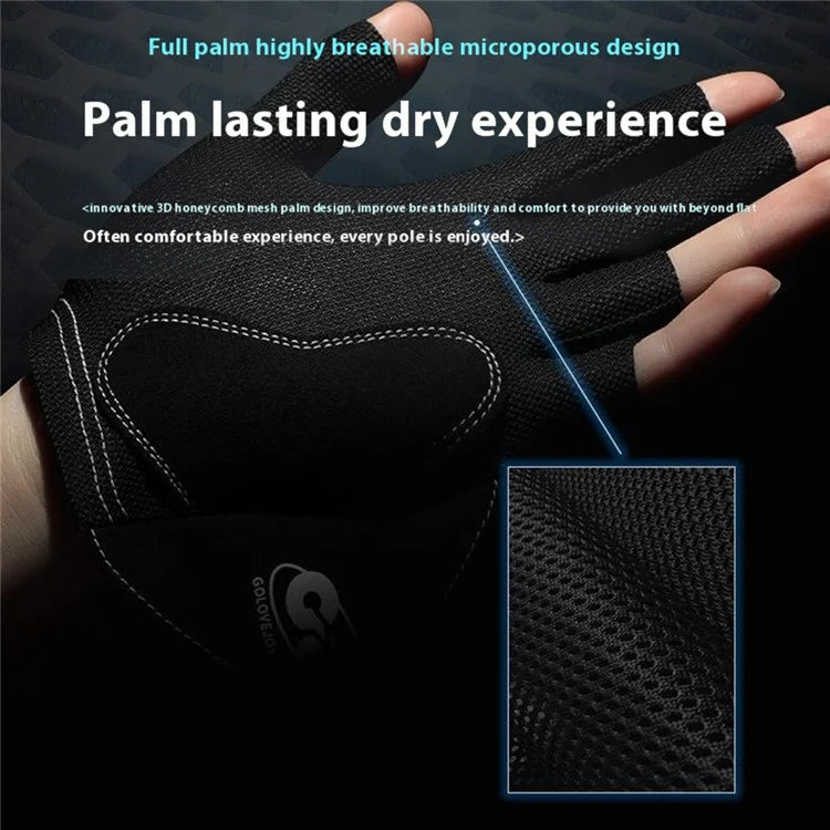 GOLOVEJOY XG82 1Pc Left Hand Billiard Glove Adult Microfiber Anti-skid Snooker Sport Glove