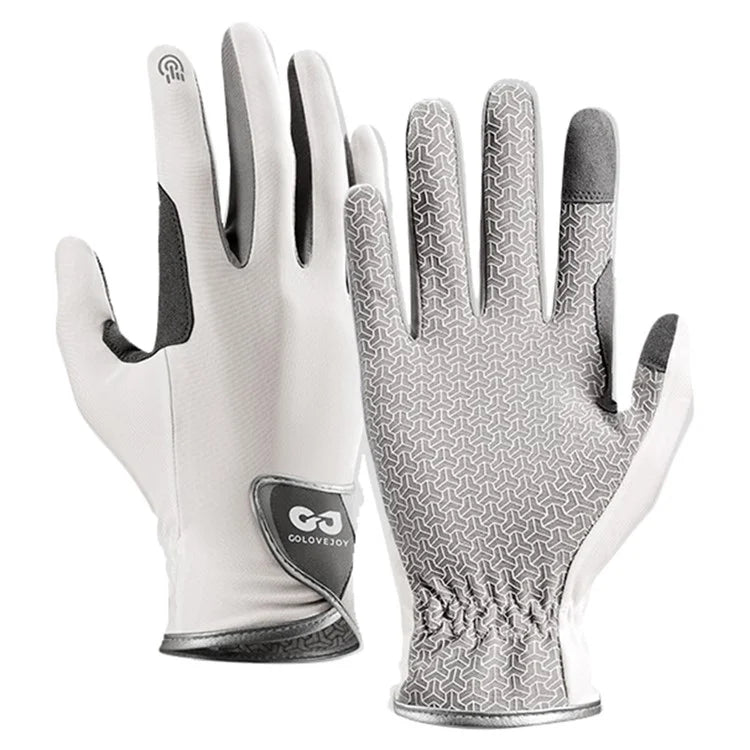 GOLOVEJOY XG83 Professional Equestrian Gloves Summer Ice Silk Anti-Slip Touch Screen Mittens