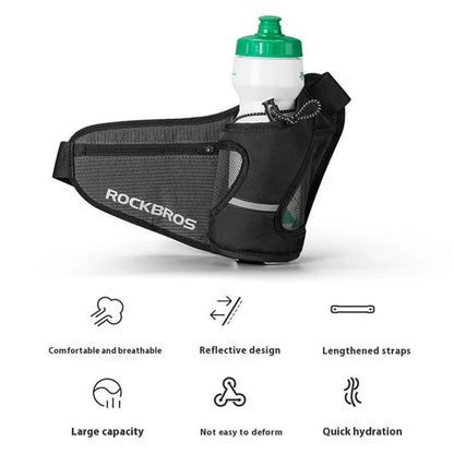 ROCKBROS D45 1L Sports Running Cycling Waist Bag Phone Water Bottle Storage Fanny Pack
