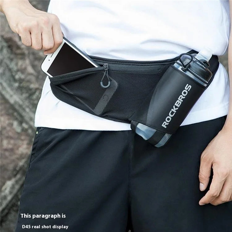 ROCKBROS D45 1L Sports Running Cycling Waist Bag Phone Water Bottle Storage Fanny Pack