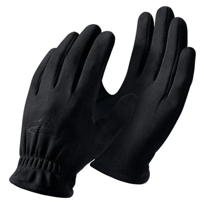 GOLOVEJOY DY55 1 Pair Men Suede Winter Cycling Gloves Touch Screen Full Finger Warm Gloves