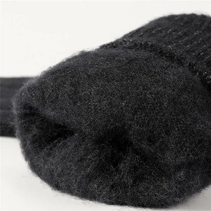 GOLOVEJOY DZ118 1 Pair Men Winter Outdoor Cycling Warm Gloves Windproof Touch Screen Full Finger Knitted Gloves