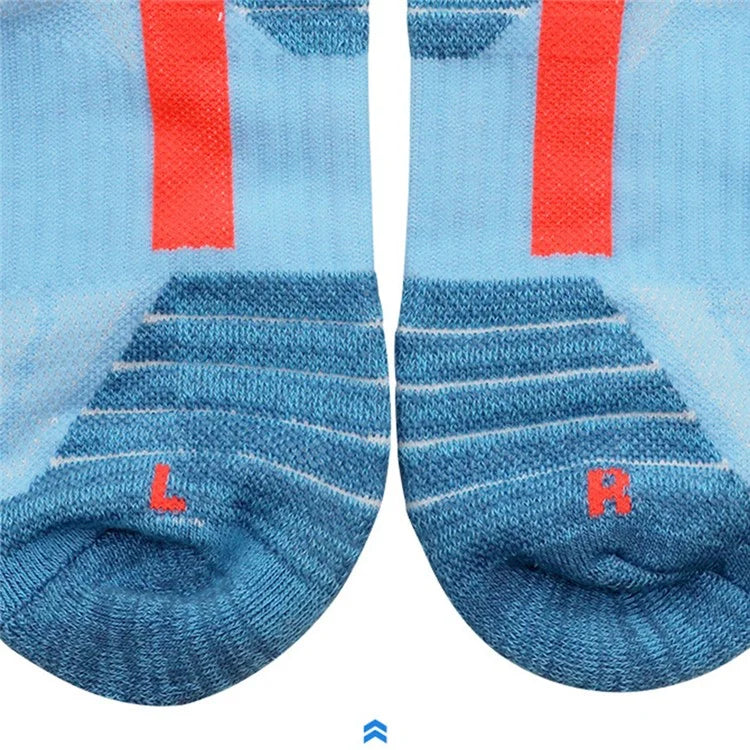 PORFIN JCB3009 1 Pair Breathable Low Cut Compression Running Socks for Men Women Marathon Cycling L Size 39-44