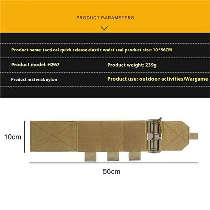 H267 Elastic Tactical Vest Cummerbund Quick Release Mounting Strap for JPC / CPC / LBT / LBX / FCPC