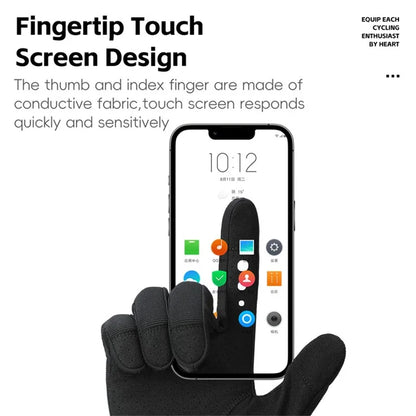 WEST BIKING YP0211260 1 Pair Outdoor Cycling Gloves Anti-Skid Breathable Touch Screen Full Finger Gloves