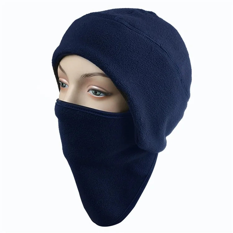 AOTU Winter Warm Hat Face Scarf 2-In-1 Windproof Polyester Thermal Head Ear Protector Cover