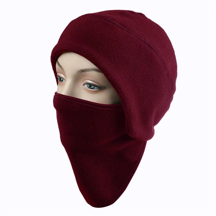 AOTU Winter Warm Hat Face Scarf 2-In-1 Windproof Polyester Thermal Head Ear Protector Cover