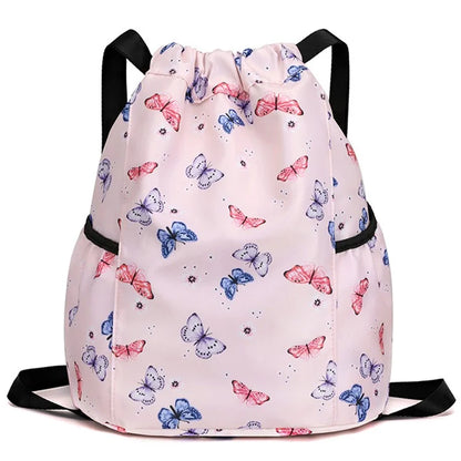HALIN Children Cartoon Backpack Outdoor Camping School Drawstring Shoulder Bag