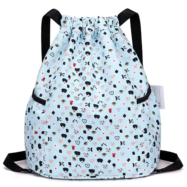 HALIN Children Cartoon Backpack Outdoor Camping School Drawstring Shoulder Bag