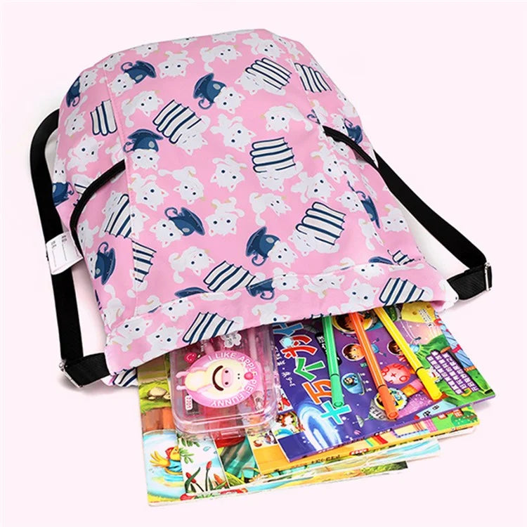 HALIN Children Cartoon Backpack Outdoor Camping School Drawstring Shoulder Bag