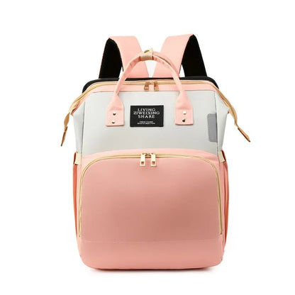 AOTU Oxford Cloth Baby Diaper Bag Nappy Changing Bag Mommy Backpack for Infant Boys Girls, Size: L