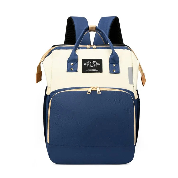 AOTU Oxford Cloth Baby Diaper Bag Nappy Changing Bag Mommy Backpack for Infant Boys Girls, Size: L