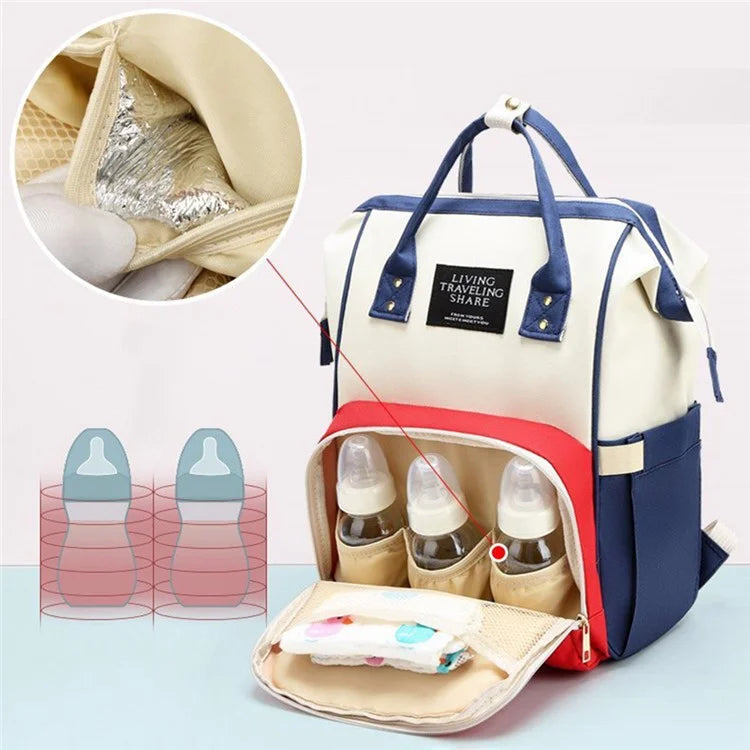 AOTU Oxford Cloth Baby Diaper Backpack Mommy Maternity Travel Bag Nappy Storage Bag, Size: S