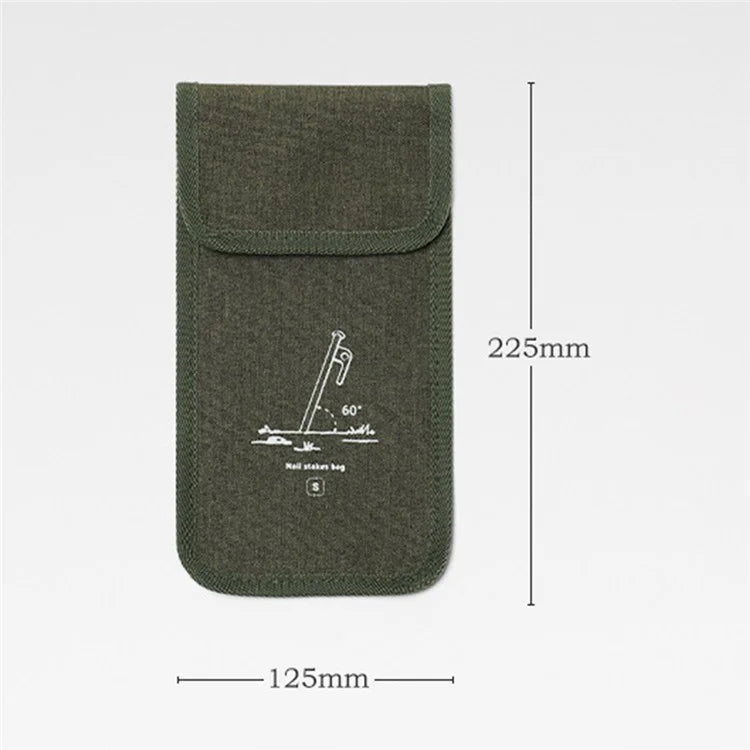 AOTU Size S Outdoor Camping Ground Nails Storage Bag Cationic Fabric Tent Stake Tools Carrying Bag