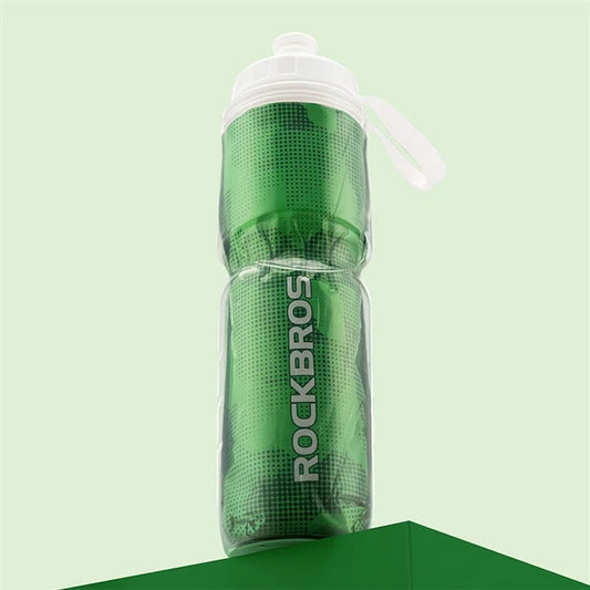 ROCKBROS BT65-1 670ml PP5+Silicone Insulation Water Bottle Cycling Squeeze Type Water Cup (BPA Free, No FDA Certification)