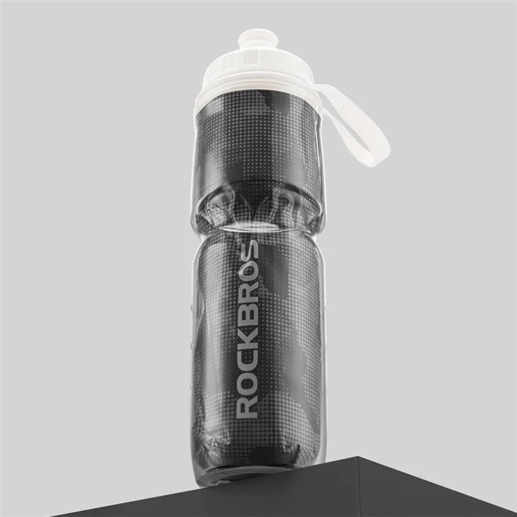 ROCKBROS BT65-1 670ml PP5+Silicone Insulation Water Bottle Cycling Squeeze Type Water Cup (BPA Free, No FDA Certification)