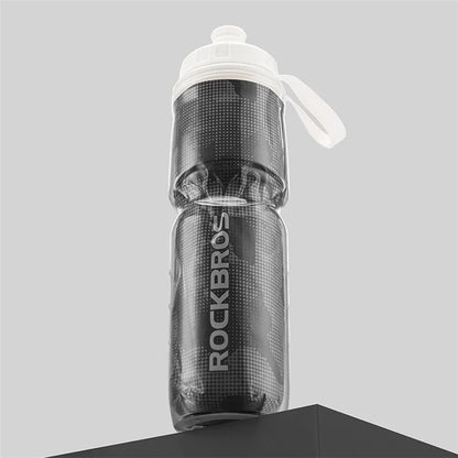 ROCKBROS BT65-1 670ml PP5+Silicone Insulation Water Bottle Cycling Squeeze Type Water Cup (BPA Free, No FDA Certification)
