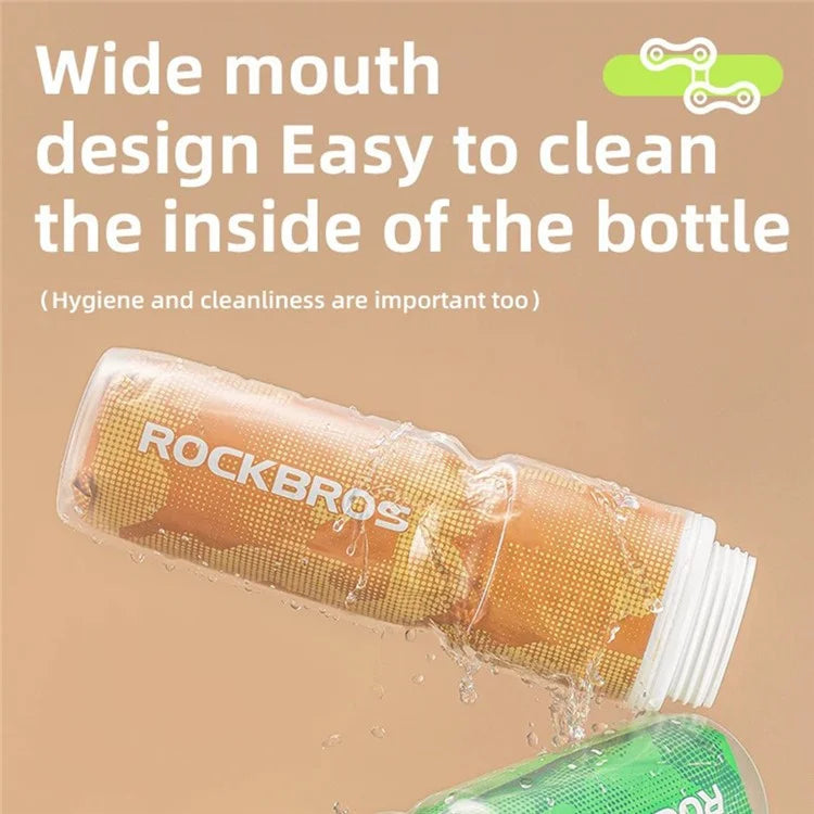 ROCKBROS BT65-1 670ml PP5+Silicone Insulation Water Bottle Cycling Squeeze Type Water Cup (BPA Free, No FDA Certification)
