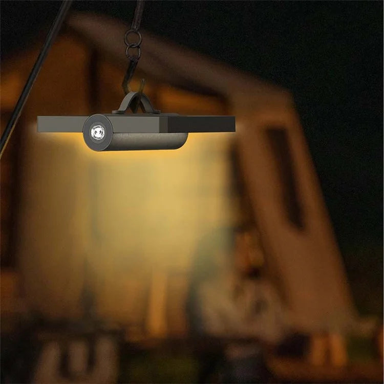 HX125 Foldable ABS+PC Camping Lantern Light Hanging Tent Lamp Power Bank Phone Portable Charger