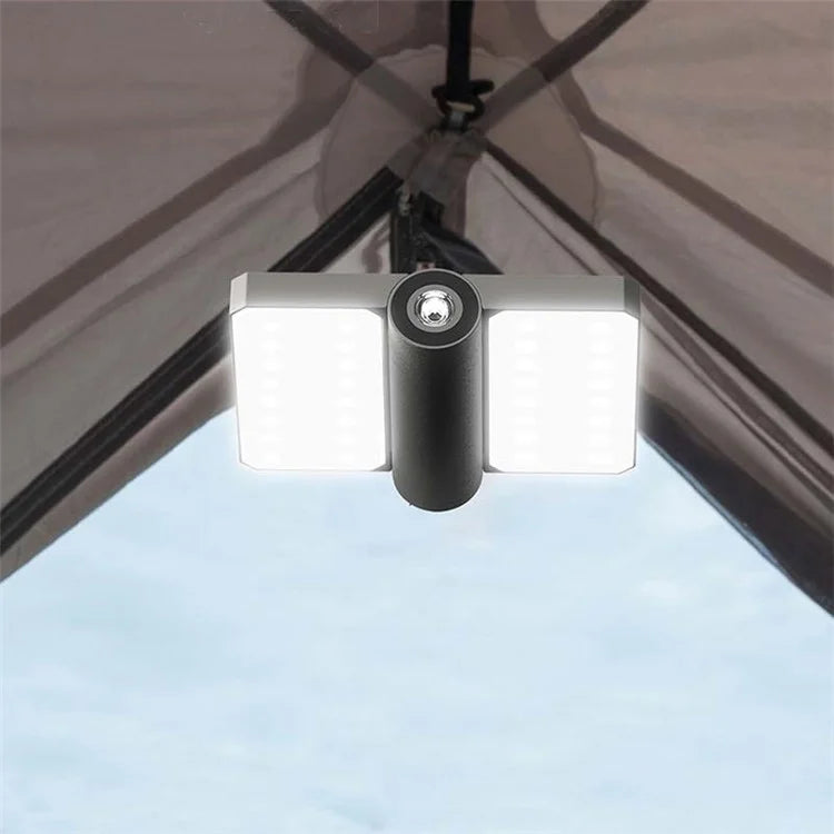 HX125 Foldable ABS+PC Camping Lantern Light Hanging Tent Lamp Power Bank Phone Portable Charger