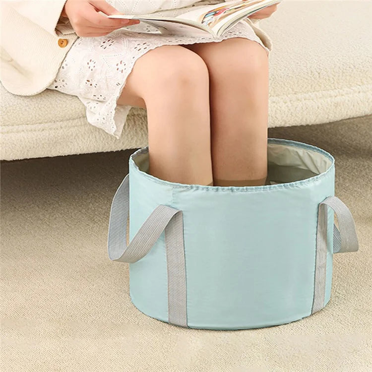 AOTU Thermal Insulation Aluminum Foil Foot Bath Basin Home Foot Soaking Bucket for Travel, Size: S