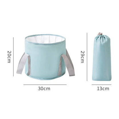 AOTU Thermal Insulation Aluminum Foil Foot Bath Basin Home Foot Soaking Bucket for Travel, Size: S