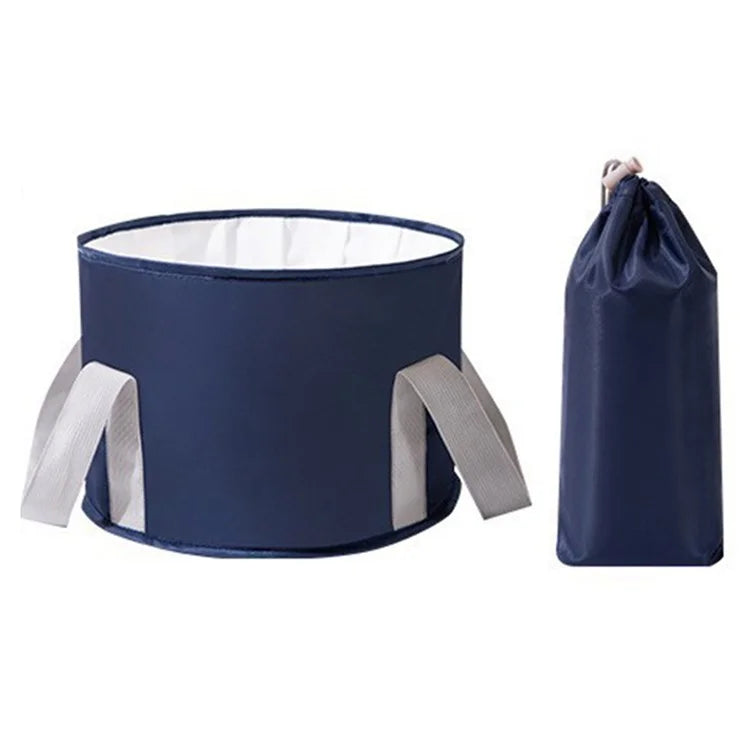 AOTU Thermal Insulation Aluminum Foil Foot Bath Basin Home Foot Soaking Bucket for Travel, Size: S