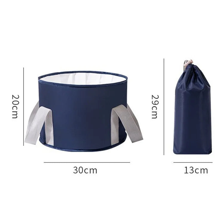 AOTU Thermal Insulation Aluminum Foil Foot Bath Basin Home Foot Soaking Bucket for Travel, Size: S