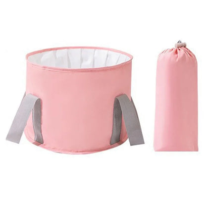 AOTU Thermal Insulation Aluminum Foil Foot Bath Basin Home Foot Soaking Bucket for Travel, Size: S