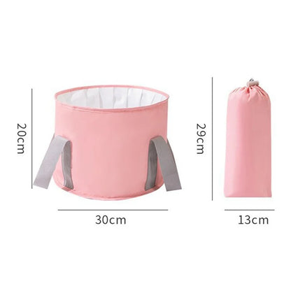 AOTU Thermal Insulation Aluminum Foil Foot Bath Basin Home Foot Soaking Bucket for Travel, Size: S