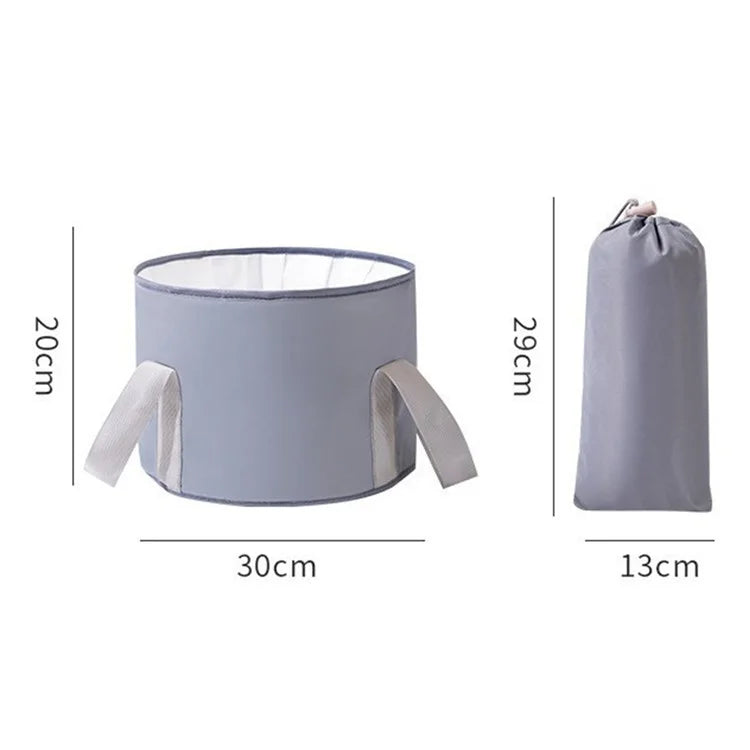 AOTU Thermal Insulation Aluminum Foil Foot Bath Basin Home Foot Soaking Bucket for Travel, Size: S