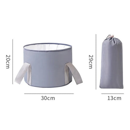 AOTU Thermal Insulation Aluminum Foil Foot Bath Basin Home Foot Soaking Bucket for Travel, Size: S