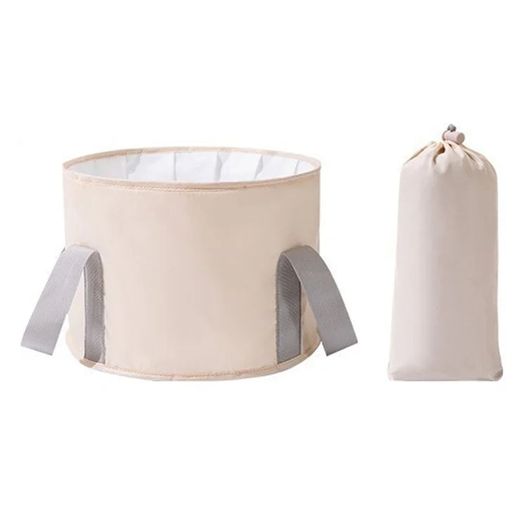 AOTU Thermal Insulation Aluminum Foil Foot Bath Basin Home Foot Soaking Bucket for Travel, Size: S