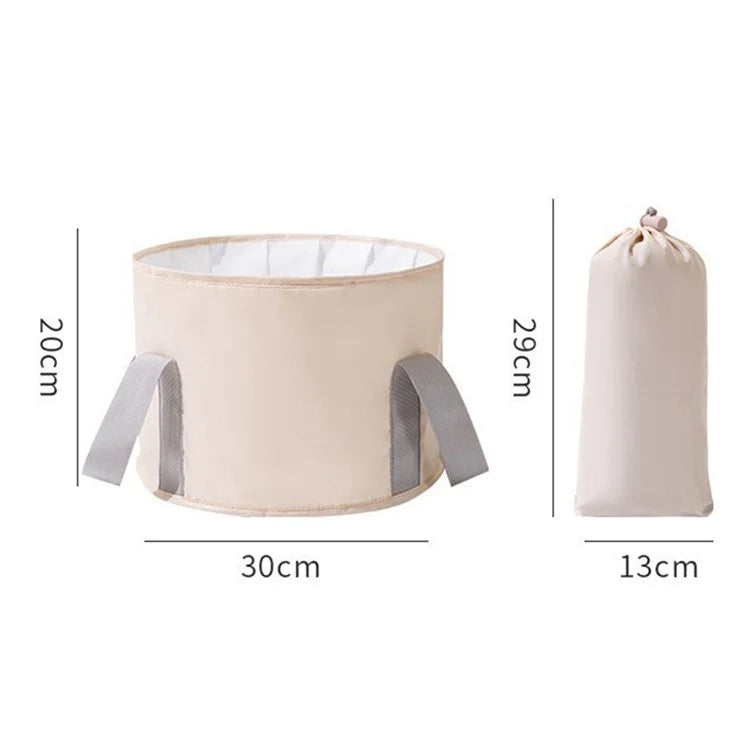 AOTU Thermal Insulation Aluminum Foil Foot Bath Basin Home Foot Soaking Bucket for Travel, Size: S