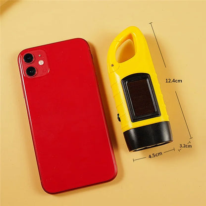 AOTU Outdoor Emergency Solar Power Hand Crank Flashlight LED Hand Crank Power Lights
