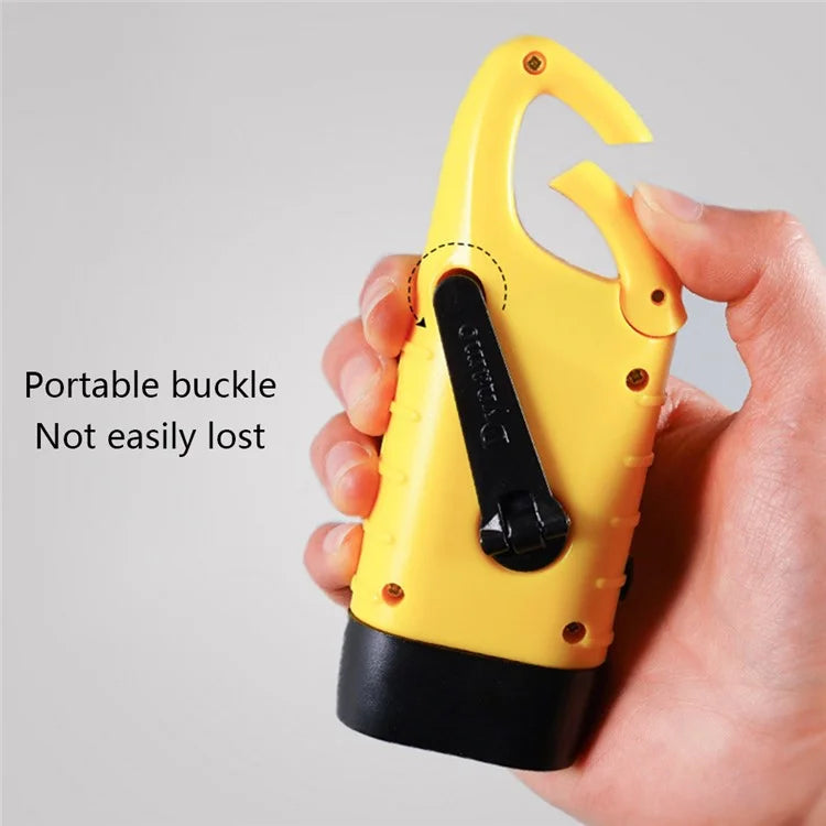 AOTU Outdoor Emergency Solar Power Hand Crank Flashlight LED Hand Crank Power Lights