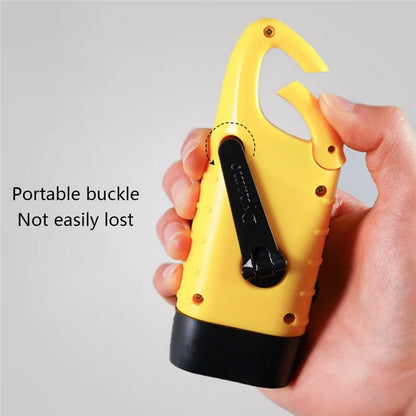 AOTU Outdoor Emergency Solar Power Hand Crank Flashlight LED Hand Crank Power Lights