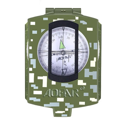 AOFAR AF-4580 Zinc Alloy Outdoor Compass Hiking Camping Fluorescent Compass